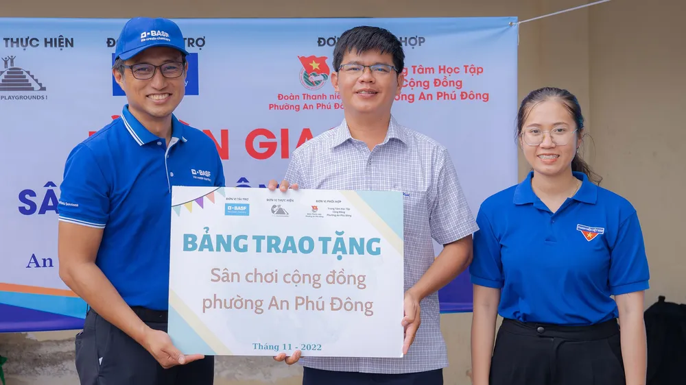 BASF và Think Playgrounds trao tặng sân chơi cộng đồng thứ 6