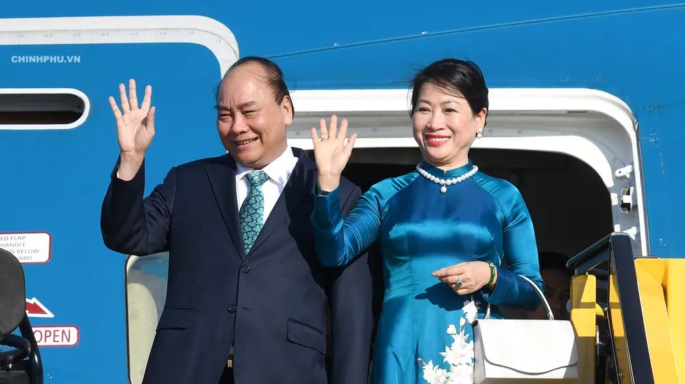 Chủ tịch nước Nguyễn Xuân Phúc và Phu nhân. Nguồn: TTXVN