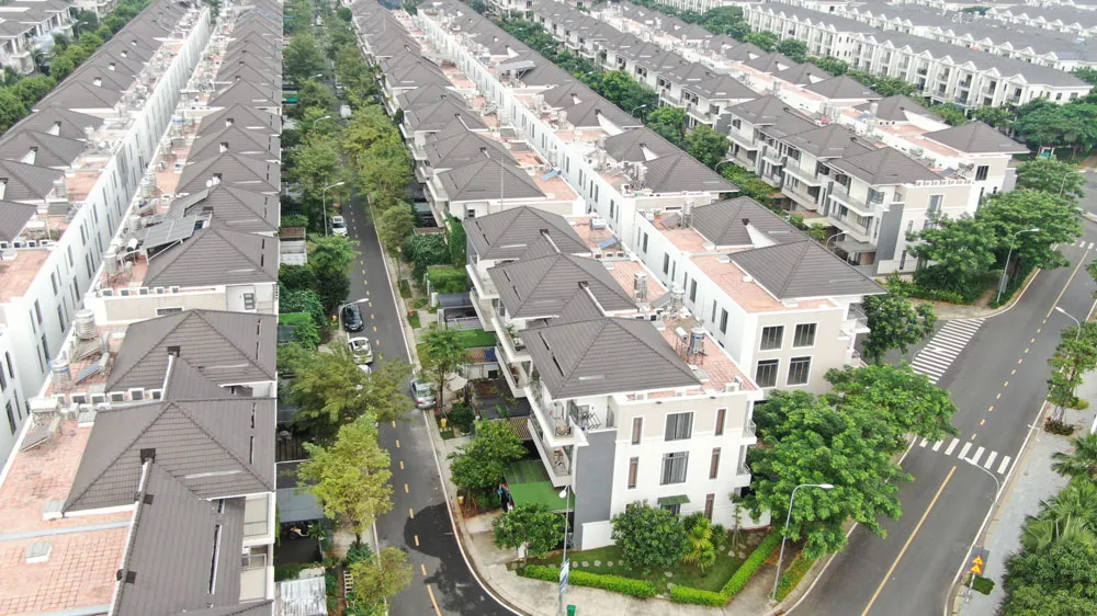 Khu biệt thự Nine South, huyện Nhà Bè, TPHCM. Ảnh: HOÀNG HÙNG