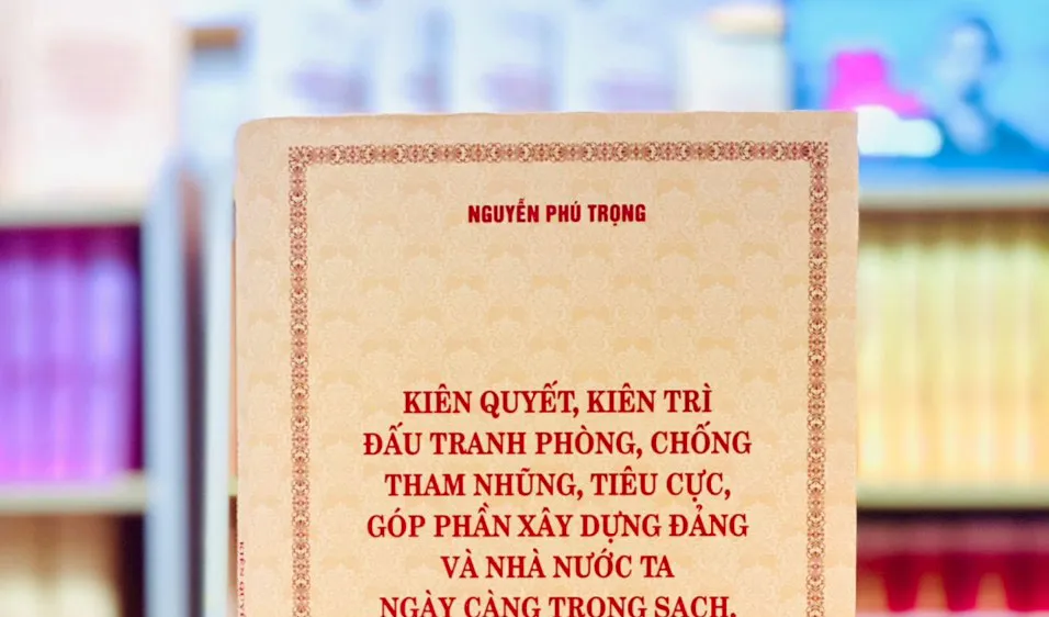 Bìa sách của Tổng Bí thư Nguyễn Phú Trọng