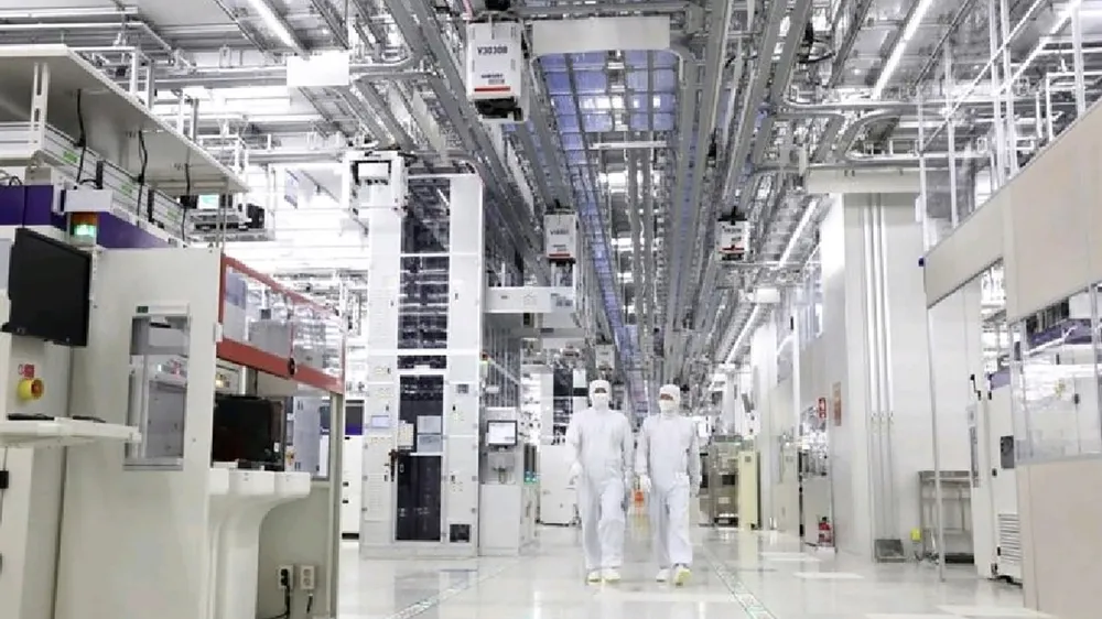 Một nhà máy sản xuất thiết bị bán dẫn tại Gyeonggi, Hàn Quốc
