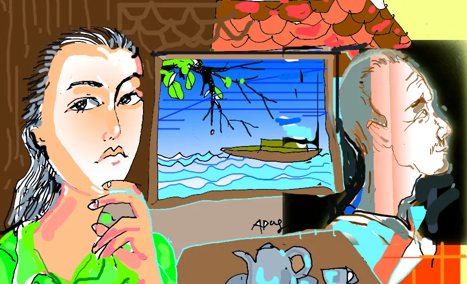 Bức tranh thêm màu nắng