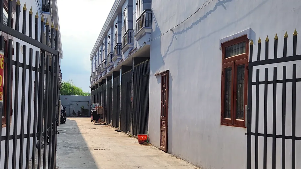 Một khu nhà trọ phục vụ nhu cầu công nhân và người lao động ở phường Tân Phước Khánh, TP Tân Uyên