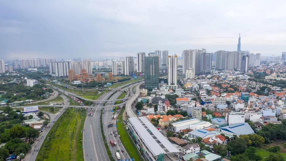 Ga Phước Long của tuyến Metro số 1 Bến Thành - Suối Tiên. Ảnh: HOÀNG HÙNG