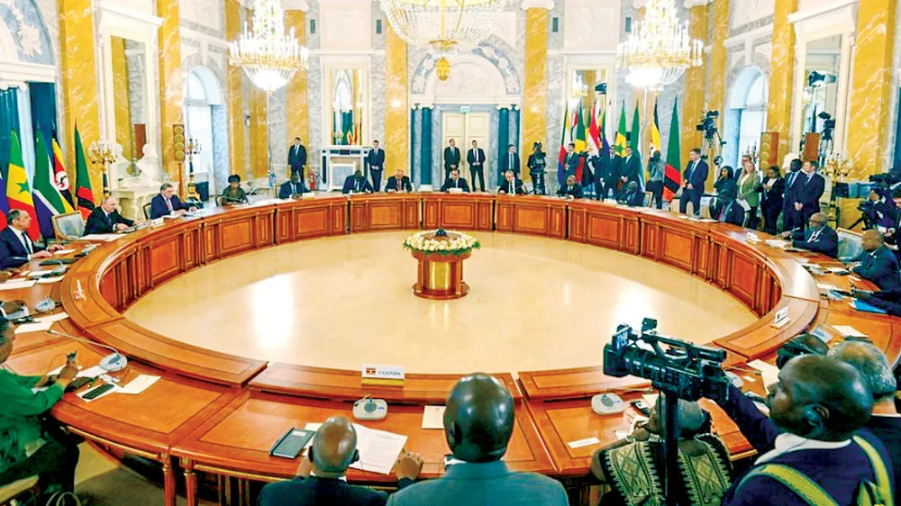 Cuộc họp giữa Tổng thống Putin và nhóm các đại diện cấp cao châu Phi 