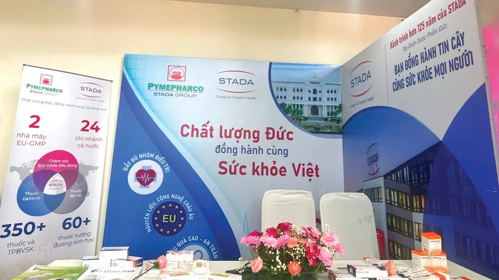 Khu vực trưng bày sản phẩm của Stada Pymepharco