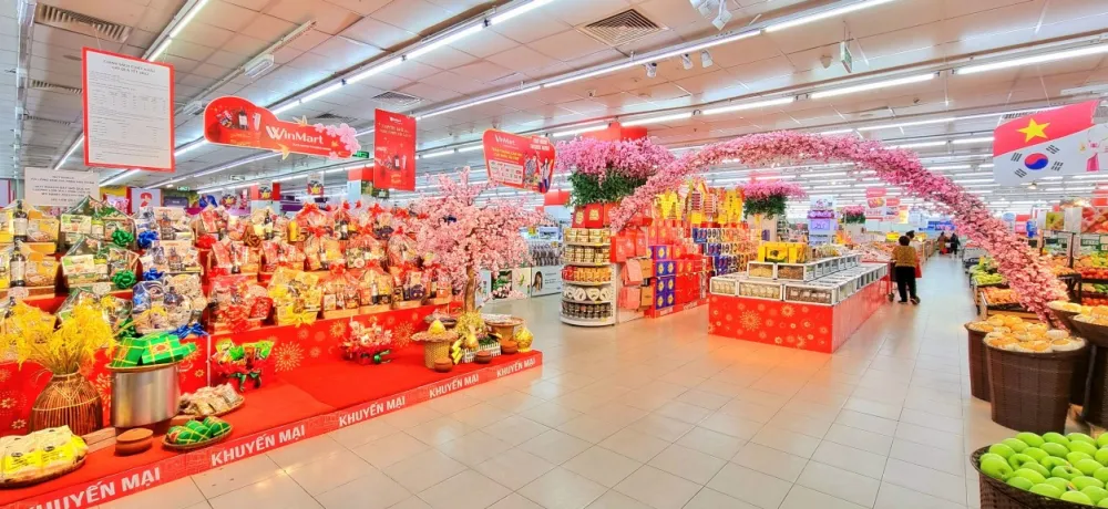 Nhiều siêu thị chuẩn bị hàng tết