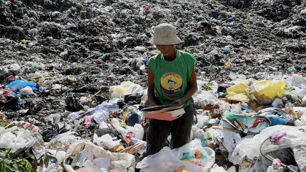Một bãi rác ở thành phố Dumaguete, Philippines. Ảnh: GREENPEACE
