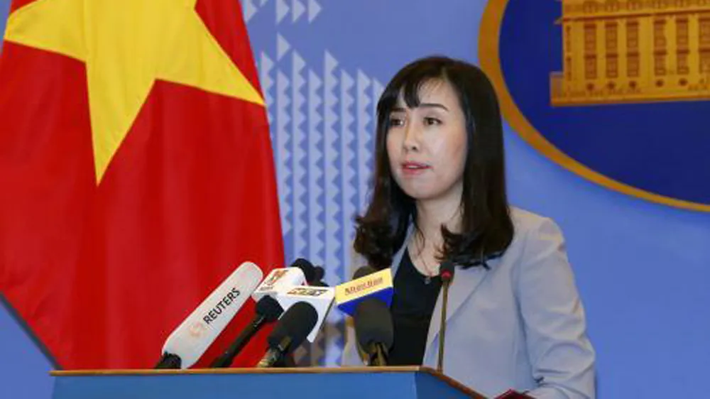 Người phát ngôn Bộ Ngoại giao Lê Thị Thu Hằng. ẢNh: TTXVN