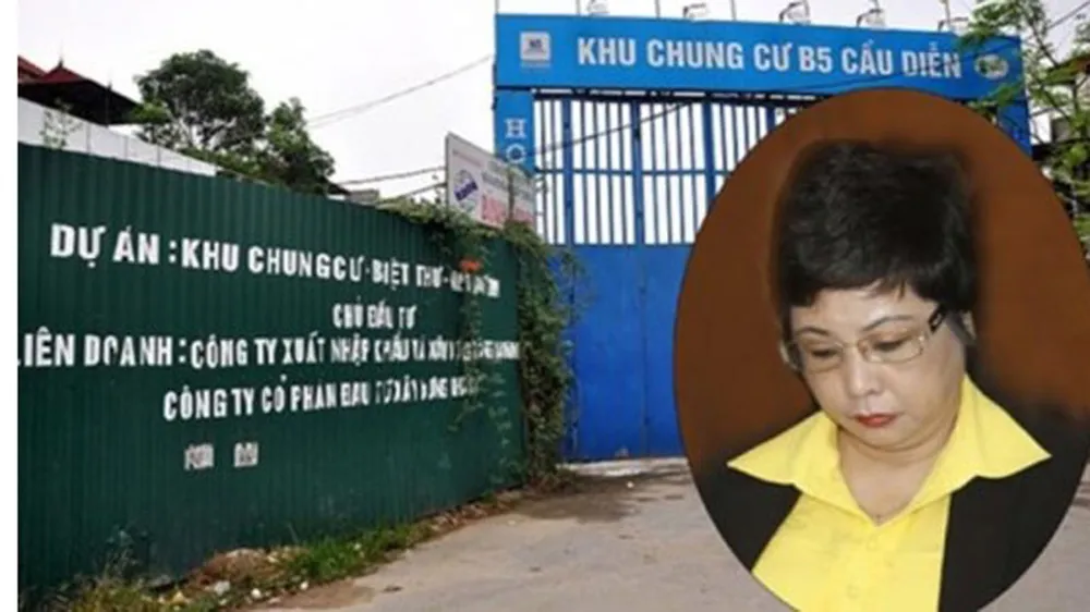 Bà Châu Thị Thu Nga (ảnh nhỏ) và dự án B5 Cầu Diễn