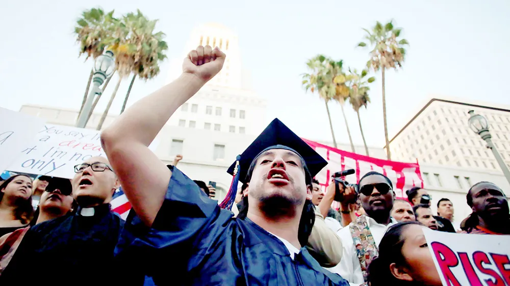 Sinh viên xuống đường phản đối chấm dứt DACA ở thành phố Los Angeles