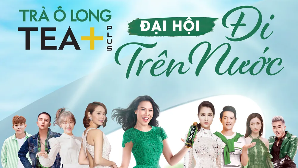 Sao việt thách đấu nhau đi trên nước tại sự kiện “TEA+ đi trên nước”