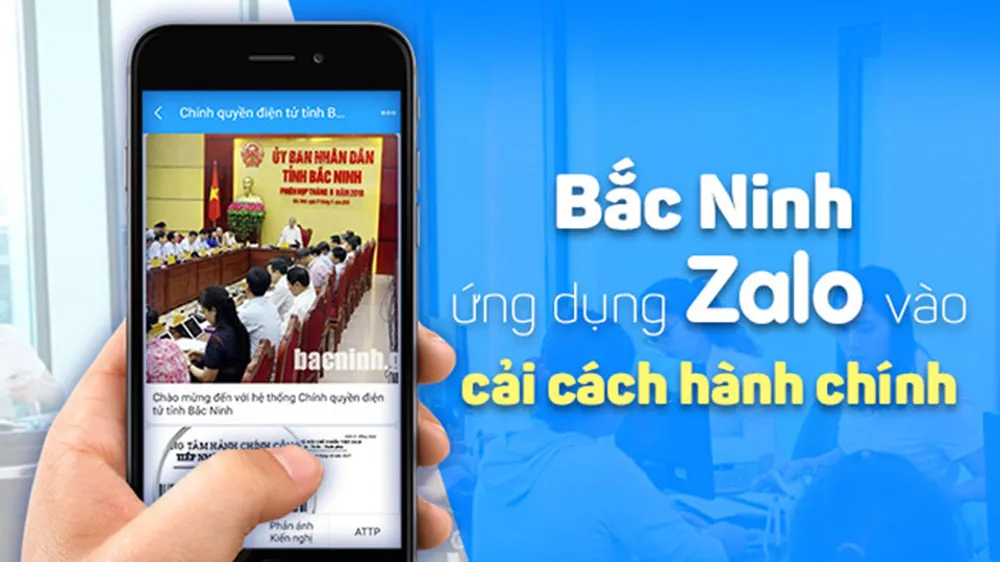 Ứng dụng Zalo vào dịch vụ hành chính công