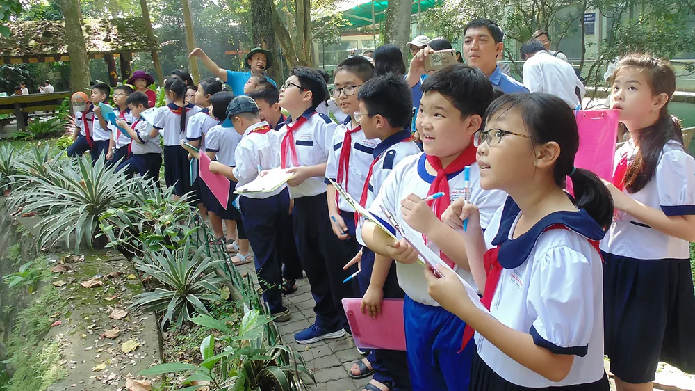 Vận dụng linh hoạt tiết học ngoài nhà trường