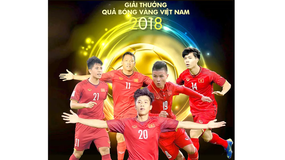 Tối nay 22-12, trao giải Quả bóng vàng Việt Nam 2018: Mùa giải của những điểm nhấn
