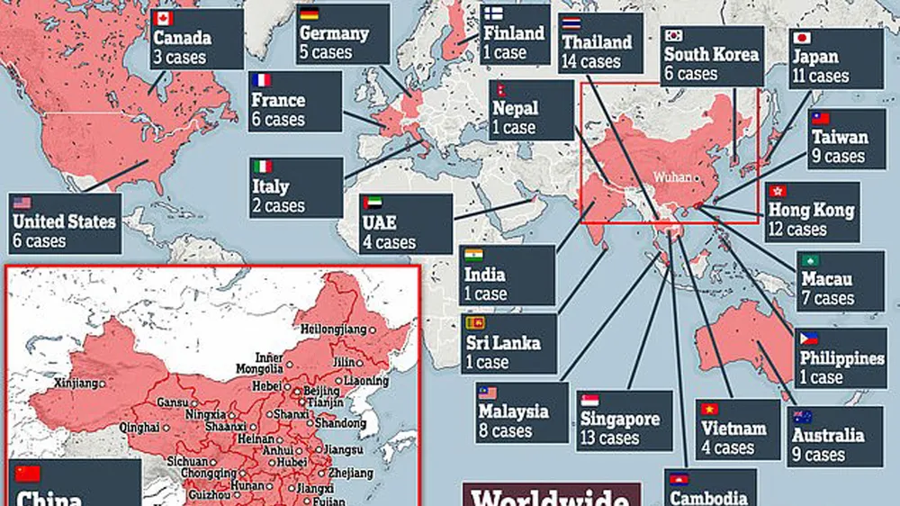 Tại Trung Quốc đã có 9.692 người nhiễm bệnh và 213 người tử vong. Ảnh: Daidailymail