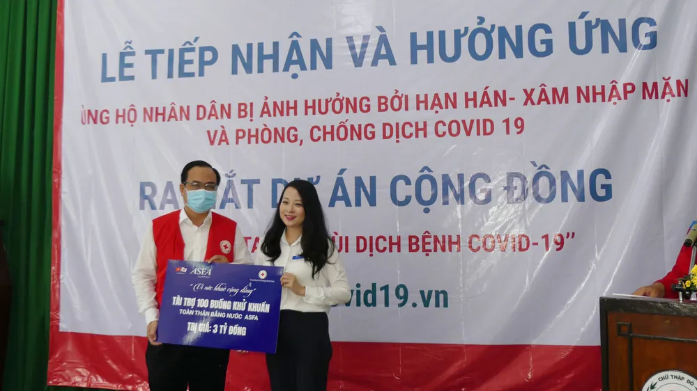 Phát động ủng hộ nhân dân bị ảnh hưởng bởi hạn mặn và phòng, chống dịch Covid-19