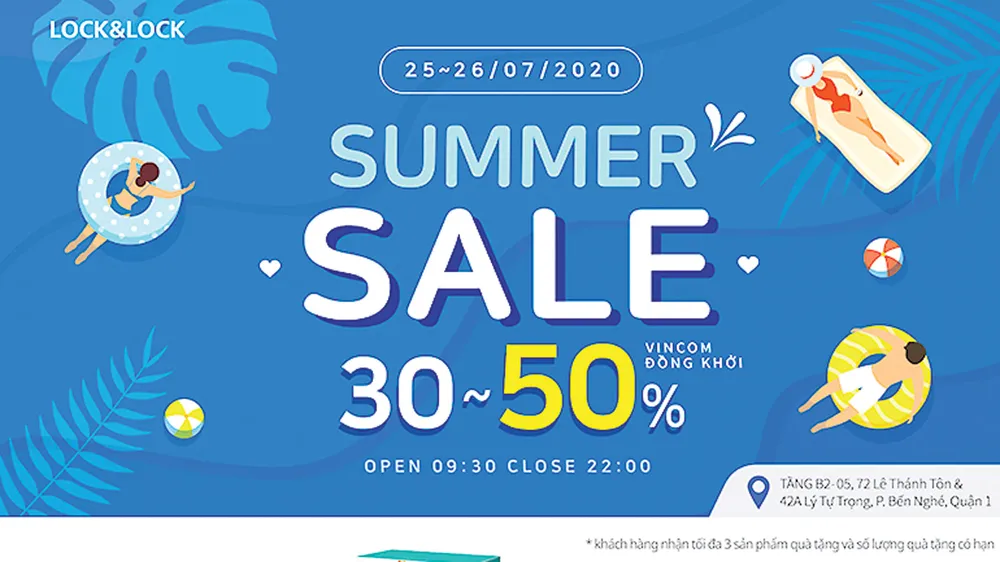 Summer Sale ưu đãi lên đến 50% tại Lock&Lock Vincom Đồng Khởi