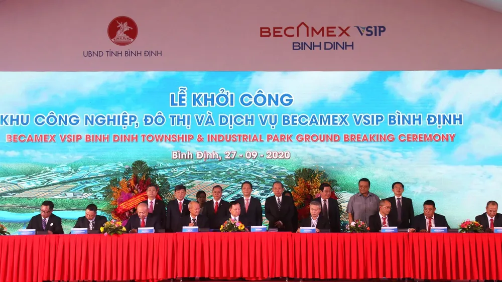 Khởi công Khu Công nghiệp, Đô thị và Dịch vụ Becamex VSIP Bình Định