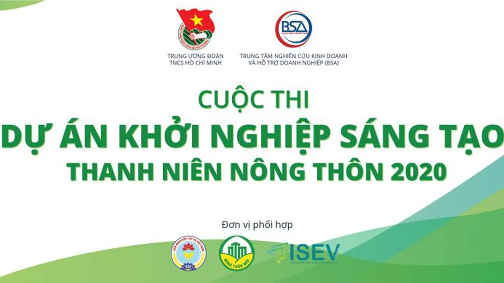 30 dự án vào chung kết Dự án Khởi nghiệp sáng tạo thanh niên nông thôn