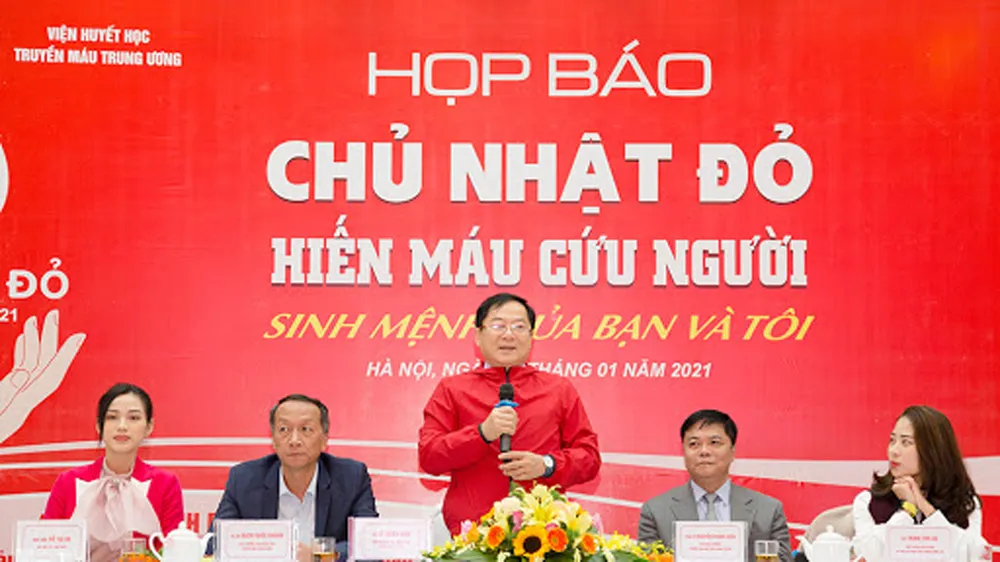 Chủ nhật Đỏ dự kiến tiếp nhận hơn 50.000 đơn vị máu