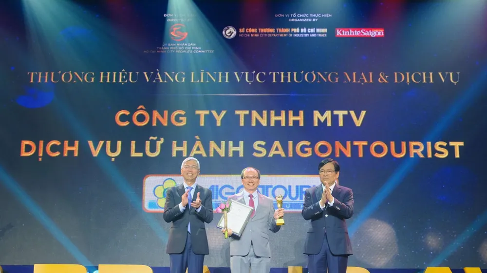  Lữ hành Saigontourist là thương hiệu vàng TPHCM vì thành quả xây dựng thương hiệu ấn tượng