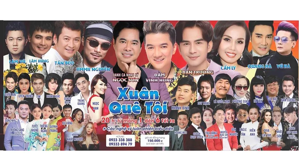 Show diễn duy nhất tại Sân khấu Trống Đồng, tạm gọi là có nghệ sĩ tên tuổi tham gia, sau hai năm ngưng trệ. Ảnh: DŨNG PHƯƠNG
