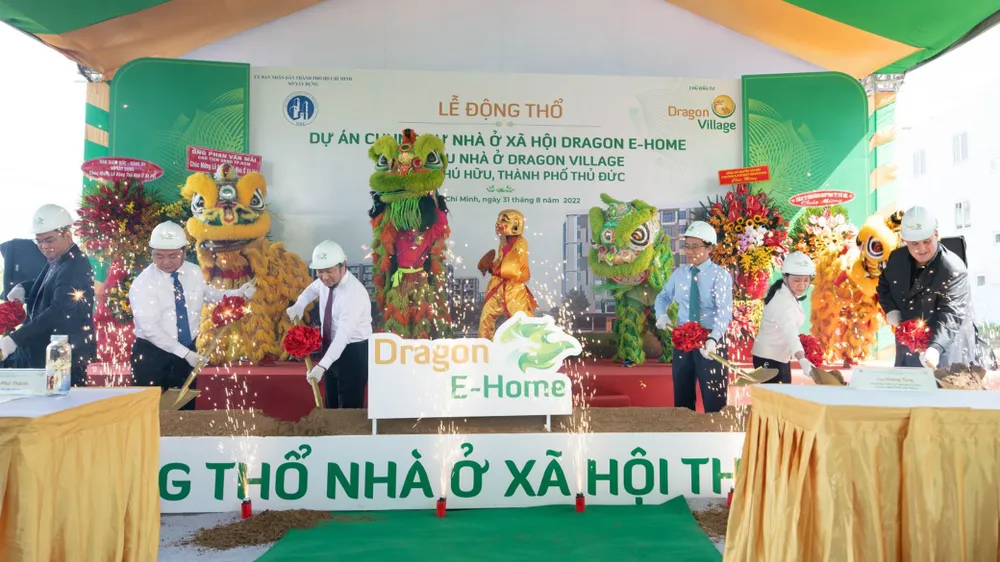 Động thổ dự án chung cư nhà ở xã hội Dragon E-Home