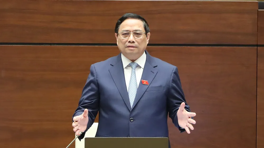  Thủ tướng Phạm Minh Chính phát biểu tại phiên họp sáng 8-11 . Ảnh: QUANG PHÚC