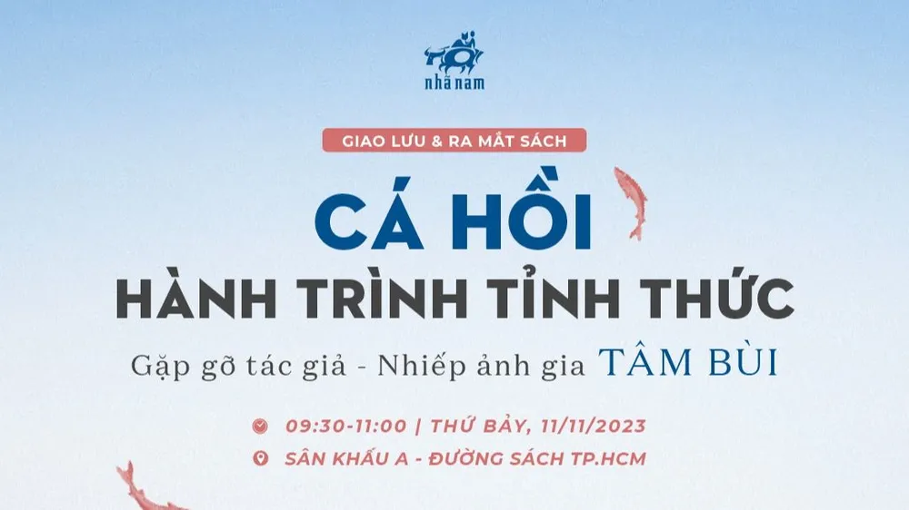 Ra mắt sách Cá hồi và giao lưu tác giả