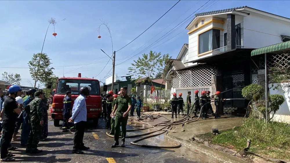 TP Gia Nghĩa: Kịp thời khống chế vụ hoả hoạn tại khu tái định cư Đắk Nia