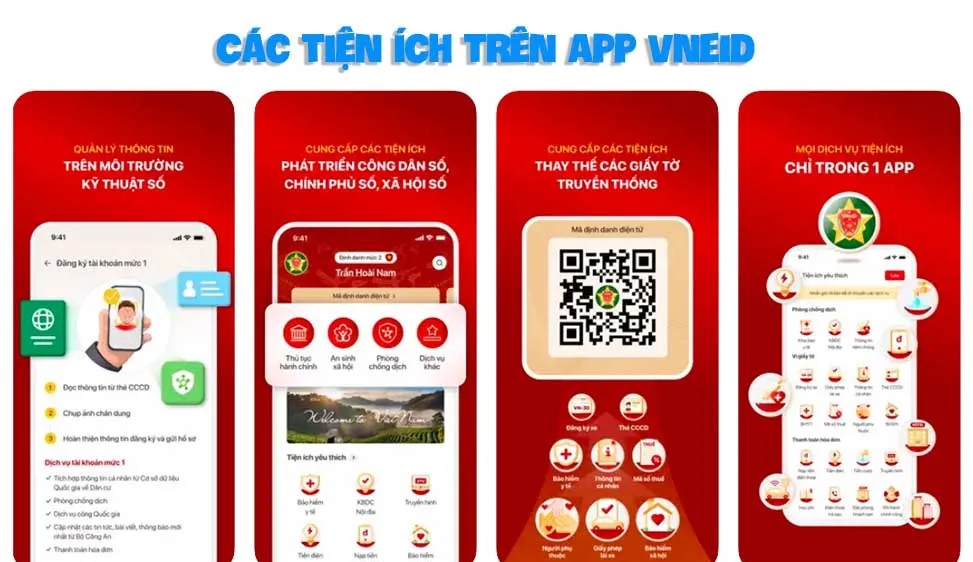 Thêm nhiều tiện ích được cập nhật trên VNeID