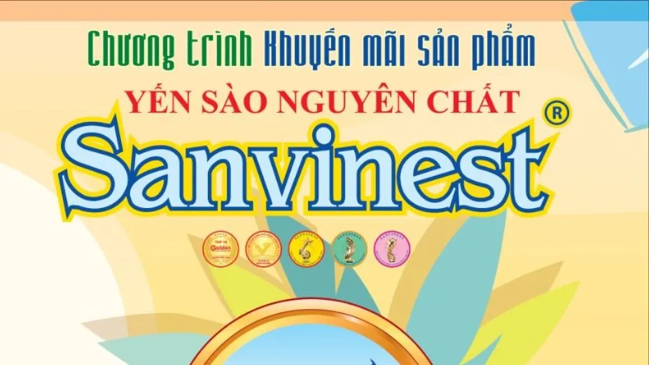 Chương trình khuyến mãi sản phẩm Yến sào nguyên chất Sanvinest 