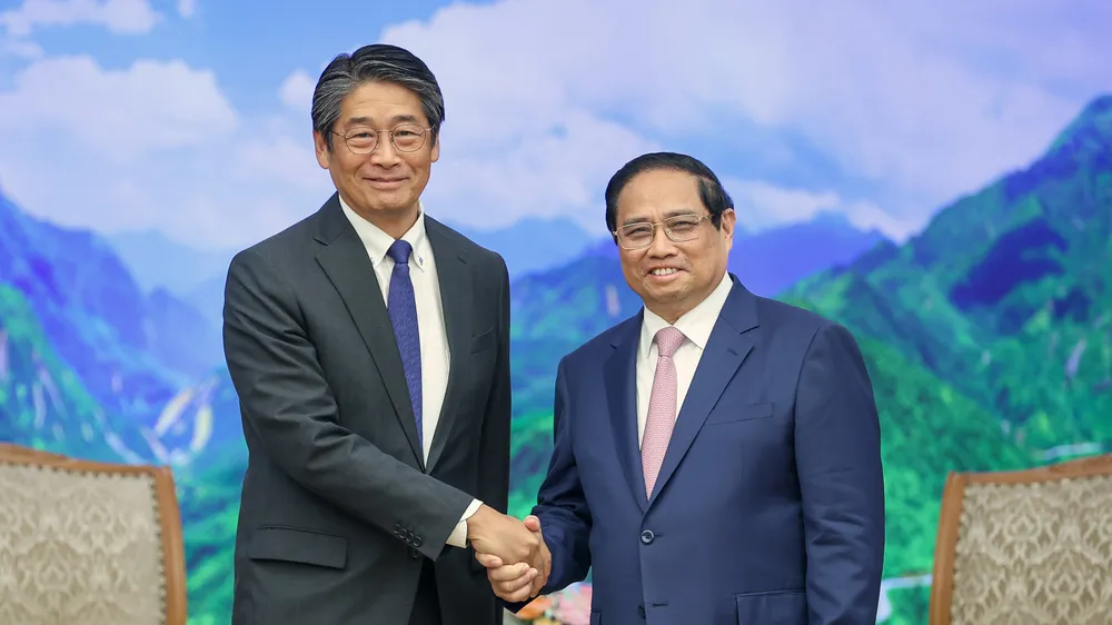 Thủ tướng Phạm Minh Chính tiếp Đại sứ Nhật Bản tại Việt Nam Ito Naoki. Ảnh: ĐOÀN BẮC