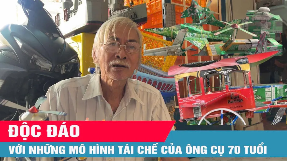 Độc đáo với những mô hình tái chế từ vỏ lon 