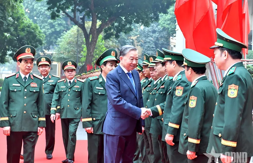 Tổng Bí thư Tô Lâm thăm, làm việc tại Bộ Tư lệnh Bộ đội Biên phòng