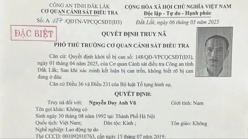 Truy nã đối tượng lừa bán sầu riêng, chiếm đoạt hơn 5 tỷ đồng