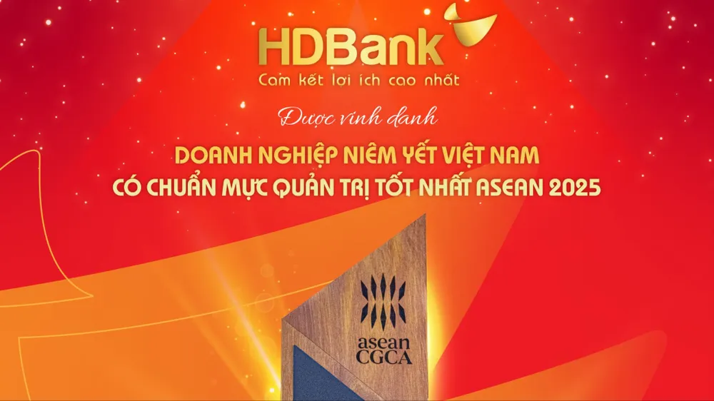 HDBank – Ngân hàng Việt được vinh danh Top 5 Quản trị chuẩn mực ASEAN 2025