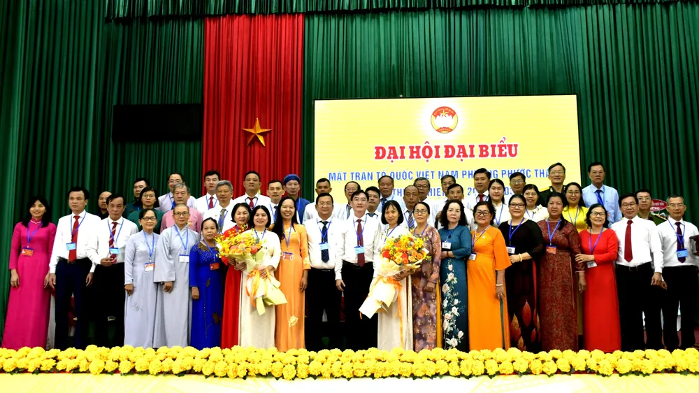 Ủy ban MTTQ Việt Nam phường Phước Thắng khóa I, nhiệm kỳ 2025 - 2030 ra mắt tại đại hội