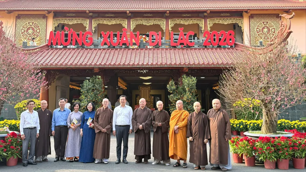 Lãnh đạo TPHCM thăm, chúc tết Giáo hội Phật giáo Việt Nam TPHCM