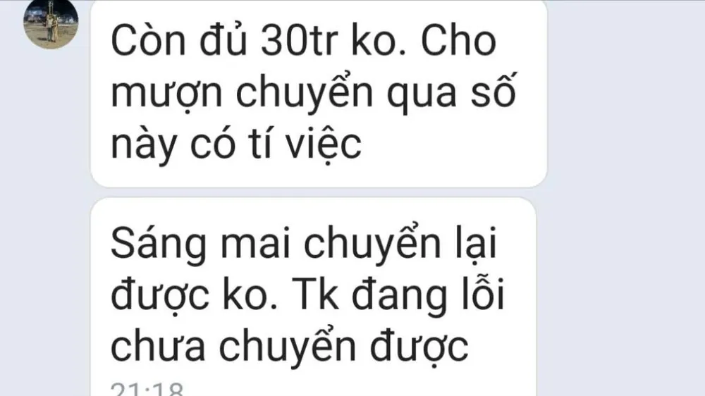 Nhiều lãnh đạo ở Cà Mau bị “hack” tài khoản Zalo để nhắn tin mượn tiền