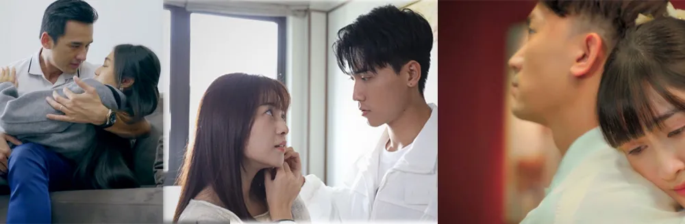 Hai phim nhận được nhiều sự quan tâm của khán giả Bóng ma hạnh phúc, Vì mẹ anh phán chia tay. Ảnh: ĐPCC