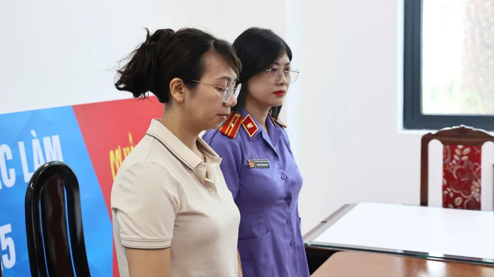 Bị can Lê Thị Hồng Nhung. Ảnh: Cơ quan điều tra, Viện Kiểm sát nhân dân tối cao