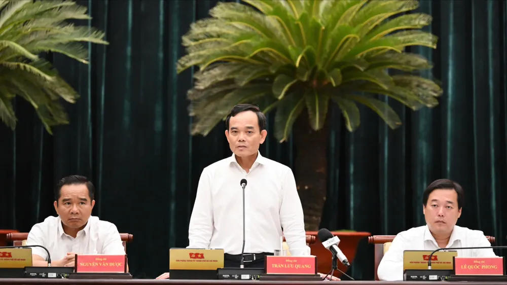 Bí thư Thành ủy TPHCM Trần Lưu Quang: Phải có tư duy và cách làm mới để tạo cú hích phát triển thành phố