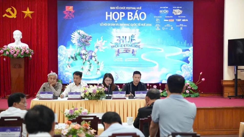 Họp báo công bố Lễ hội Di sản và Âm nhạc Quốc tế Huế - Huế Wonderverse Music Fest 2026