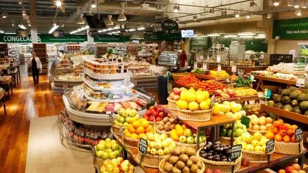 Một gian hàng ở siêu thị Grupo St. Marche, Brazil. Ảnh : Grupo St. Marche