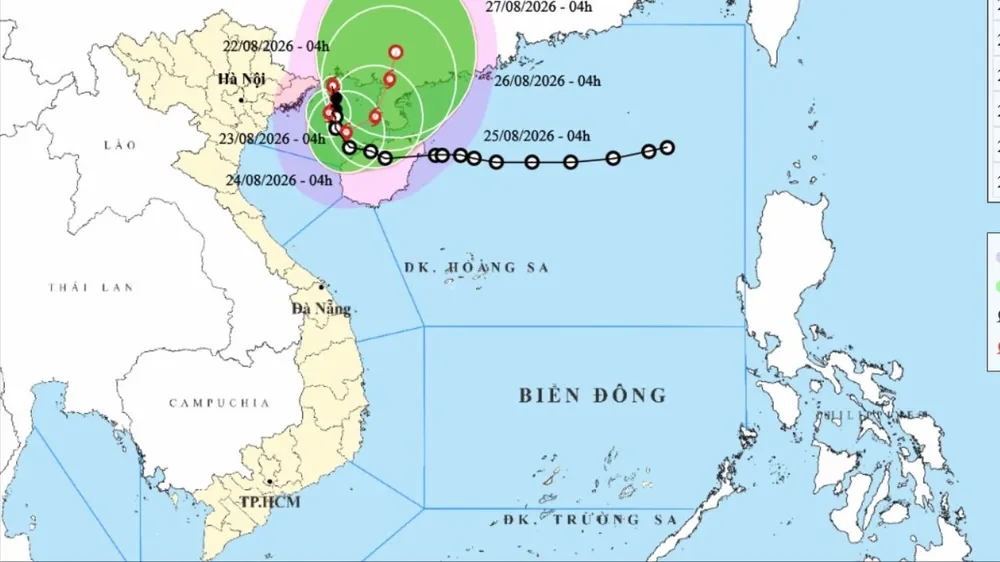 Bão số 4 vào vùng biển Quảng Ninh - Hải Phòng, có nơi mưa trên 600mm