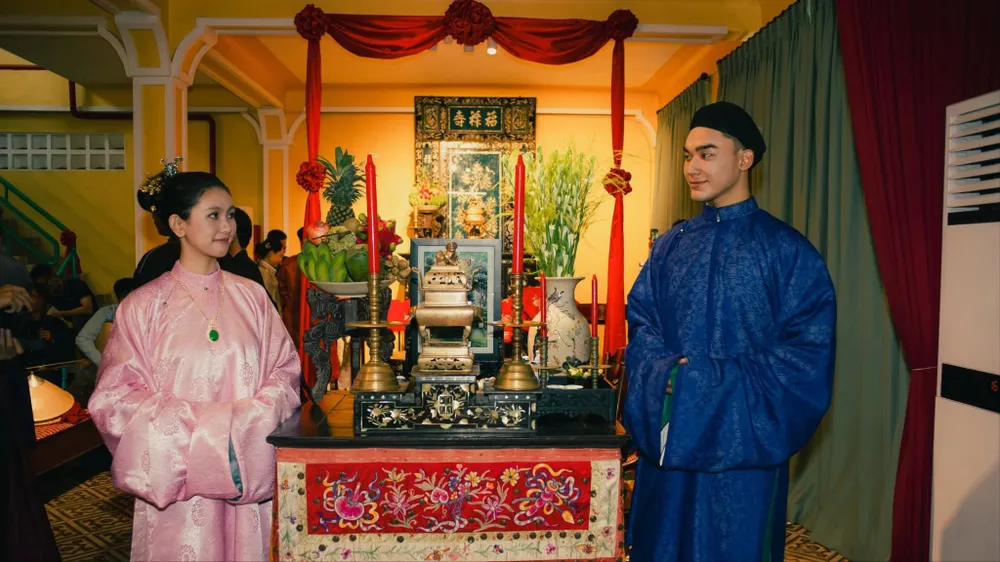 Bảo tàng Biệt Động Sài Gòn - Gia Định phối hợp MỞ Project và Khoa Phụng’s Art Corner tổ chức chuỗi sự kiện văn hóa “Kết Duyên Tơ Hồng” tái hiện không gian, nghi lễ và những giá trị nhân văn trong lễ cưới truyền thống Nam bộ . Ảnh: Bảo tàng Biệt Động Sài Gòn - Gia Định cung cấp