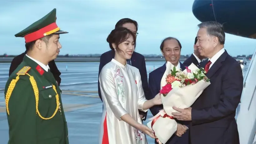 Tổng Bí thư, Chủ tịch nước Tô Lâm đến New York, bắt đầu chuyến tham dự Phiên thảo luận cấp cao Đại hội đồng Liên hợp quốc Khóa 81 và hoạt động song phương tại Hoa Kỳ. Ảnh: TTXVN