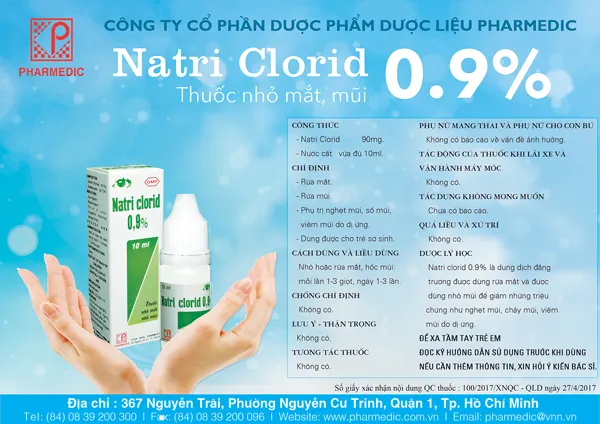 Nước muối sinh lý - sản xuất cần một dây chuyền vô trùng